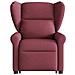 Poltrona Alzapersona Reclinabile Elettrica Rosso Vino Tessuto - Foto miniatura 4