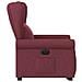 Poltrona Alzapersona Reclinabile Elettrica Rosso Vino Tessuto - Foto miniatura 5