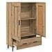 Credenza con cassetto Rovere artigianale 69,5 x 31 x 115 cm - Foto miniatura 5