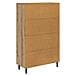 Credenza con cassetto Rovere artigianale 69,5 x 31 x 115 cm - Foto miniatura 8