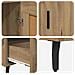 Credenza con cassetto Rovere artigianale 69,5 x 31 x 115 cm - Foto miniatura 9