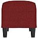 Panca Rosso Vino 70x35x41 cm in Tessuto - Foto miniatura 4