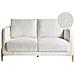 Divano 2 Posti Gimo Bouclé Bianco - Foto miniatura 2