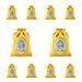 Sacchetti Pasquali 2026 In Iuta Con Coulisse Per Bomboniere Pasquali - Confezione Da 10 Yellow - Foto miniatura 1