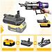 Adattatore Batteria Di Ricambio Compatibile Con Aspirapolvere Dyson V10 - Per Batterie Dewalt 18v / 20v / 60v | Materiale Abs, Alta Durata - Foto miniatura 3