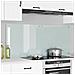 Rivestimento da Cucina 2 pcs Bianco 70 x 60 cm vetro temperato - Foto miniatura 2