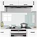 Rivestimento da Cucina 2 pcs Bianco 70 x 60 cm vetro temperato - Foto miniatura 3