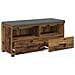 Panca per ingresso con cuscino Legno vecchio 100 x 38 x 46 cm - Foto miniatura 5
