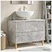 Armadio per Lavabo da Bagno ARNHEM Grigio Cemento - Foto miniatura 2