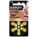 Easy Tab 10 Giallo Batteria per Apparecchio Acustico 6 Pezzi - Foto miniatura 1