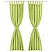 2 Pz Tende In Micro Raso Con Passanti 140x225 Cm Verdi - Foto miniatura 2