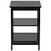 Comodino In Laminato Nero Design Vintage Foster - Foto miniatura 7