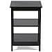 Comodino In Laminato Nero Design Vintage Foster - Foto miniatura 2