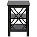 Comodino In Laminato Nero Design Vintage Foster - Foto miniatura 3