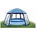 Gazebo Per Piscina Tipo Ii Blu 520x600x280 Cm - Foto miniatura 3