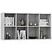 Libreria /Credenza Grigio Cemento 66x30x130 cm Legno Multistrato - Foto miniatura 5
