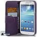 Custodia Compatibile Con Samsung Galaxy Mega 5.8 In Viola Lilla - Coperchio Protettivo In Similpelle Liscia E Tasca Per Carte Di Credito - Foto miniatura 1