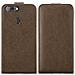 Custodia Compatibile Con Zte Blade V9 In Bruno Caffè - Coperchio Protettivo In Design Flip Con Chiusura Magnetica - Foto miniatura 9