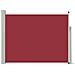Tenda Laterale Retrattile Per Patio 100x500 Cm Rosso - Foto miniatura 2