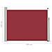 Tenda Laterale Retrattile Per Patio 100x500 Cm Rosso - Foto miniatura 14
