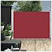 Tenda Laterale Retrattile Per Patio 100x500 Cm Rosso - Foto miniatura 1
