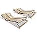 Reti a Doghe 2 pz 7 Zone con 28 Doghe in Legno 80x200 cm - Foto miniatura 1