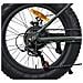 E-Bike J3 Verde Camo Bici Elettrica a Pedalata Assistita Batteria 36 Volt - 8 Ah Potenza 250 Watt Gomme Fat da 20" x 4” - Foto miniatura 8