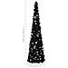 Albero di Natale Artificiale Apribile Nero 180 cm PET - Foto miniatura 5