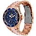 Acciaio Blu Ghiaccio Cosmo In Oro Rosa - Orologio In Oro Rosa Dà Donna Cinturino In Metallo - 016.774 (medium)  - Foto miniatura 2