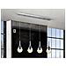 Sospensione A Soffitto Con Barra Di Cristallo A Led Integrata, Effetto Bolla Cromata - Foto miniatura 2