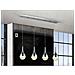 Sospensione A Soffitto Con Barra Di Cristallo A Led Integrata, Effetto Bolla Cromata - Foto miniatura 1