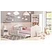 Fala Ii 160x80 Letto Matrimoniale Per Bambini + Materassi E Ringhiera Di Sicurezza - Foto miniatura 2