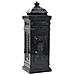 Cassetta della Posta in Alluminio Inossidabile Vintage Nera - Foto miniatura 1