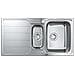 Lavello Inox K500 31572sd1 - Incasso - 1 Vasca + ½ Vasca - Installazione Gocciolatoio Reversibile - 100x50 Cm - Acciaio Inox - Foto miniatura 1