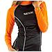 Seac T-sun Long Donna S Nero / arancione - Foto miniatura 2