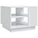 Tavolino da Salotto Bianco Lucido 55x55x43 cm in Truciolato - Foto miniatura 2