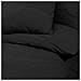Set Copripiumino Nero 140x200 Cm In Microfibra Leggera - Foto miniatura 4