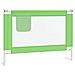 Sponda Letto di Sicurezza per Bambini Verde 90x25 cm in Tessuto - Foto miniatura 1