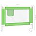 Sponda Letto di Sicurezza per Bambini Verde 90x25 cm in Tessuto - Foto miniatura 5