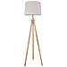 Piantana Contemporanea Calvin Metallo Marrone 1 Luce Con Diffusore In Tessuto - Foto miniatura 1