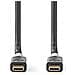 Cavo Da Usb-c Maschio A Usb-c Maschio 100w 20 Gbps 4k 1m, Nero / Oro - Foto miniatura 1