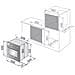 Forno Elettrico da Incasso Country CM 9L W Capacità 74 L Multifunzione Termoventilato Pulizia a Vapore Colore Bianco - Foto miniatura 4