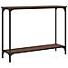Tavolo Consolle Rovere Marrone 101x30,5x75 Cm Legno Multistrato - Foto miniatura 2