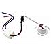 Kit 10 Faretti A Incasso Faretto 1 W Led Luce Bianca 6500 Bordo Bianco P31 - Foto miniatura 3