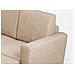 Divano Yasel 2 Posti (due Sedute Da 60cm) + Pouf Misure Esterne L. 152 P. 155 Colore Beige - Foto miniatura 2