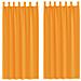 Tende In Voile Con Passanti 2 Pz Arancio 140x245 Cm - Foto miniatura 1