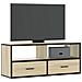Mobile Tv Rovere Sonoma 100x31x39,5cm Legno Multistrato Metallo - Foto miniatura 1