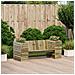 Lusso Casadino -  Panca Con Fioriera 167,5x60x65 Cm In Legno Impregnato Di Pino - Foto miniatura 2