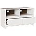 Mobile TV  "DRAMMEN" Bianco 99x43x55 cm Legno solido Pino - Foto miniatura 5