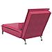 Chaise Longue Massaggi con Cuscino a Rullo Rosso Vino Velluto - Foto miniatura 6